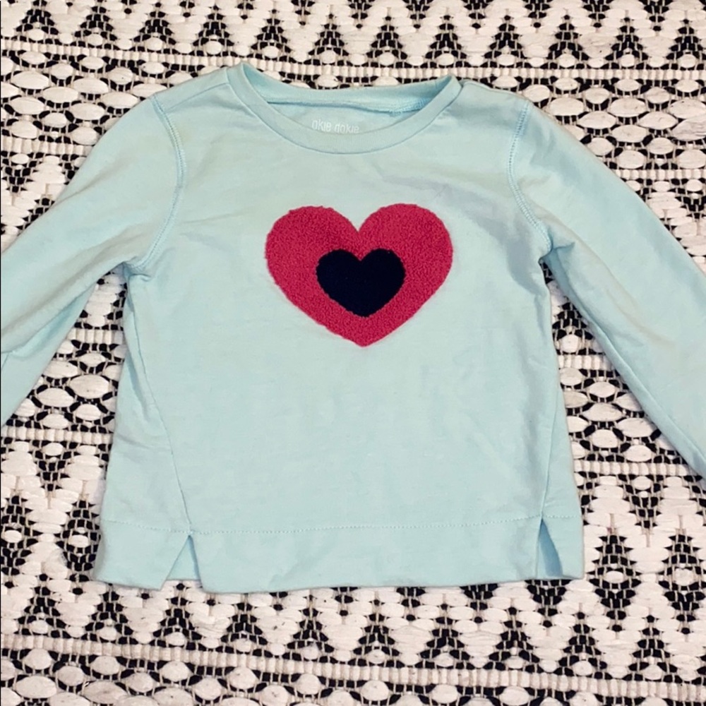 Toddler long sleeve with cute heart
